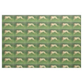 Laufendes Borzoi-Hundekunst-Gewebe Stoff (Fat Quarter (45,7 x 55,9 cm))