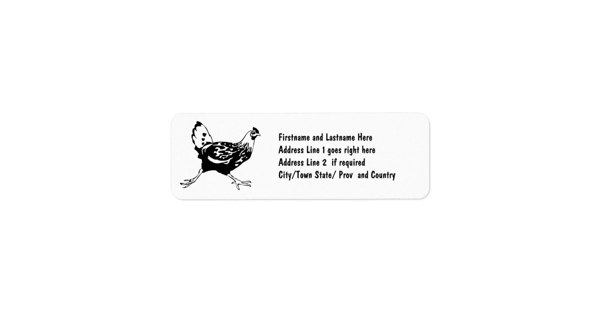 Laufendes Cartoon Huhn Zeichnen Zazzle De