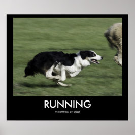 LAUFENDES Demotivationspopster Poster