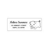 Laufendes Ferkel Schwein Rücksendeadresse Permastempel (Design)