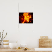 Laufendes Feuerpferd-Design Poster (Küche)