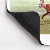 laufendes Foto von Rotfuchs Mousepad (Ecke)