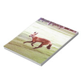 laufendes Foto von Rotfuchs Notizblock (Rotiert)