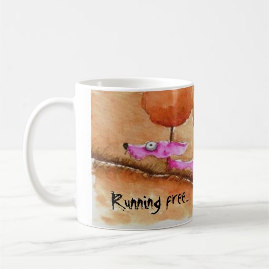 Laufendes freies… kaffeetasse (Links)