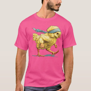 Laufendes Geflügel mit Stirnband T-Shirt
