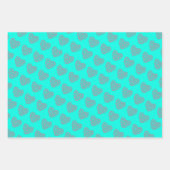 Laufendes Herz - Silhouetten für Frauen Geschenkpapier Set (Vorderseite 3)