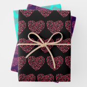 Laufendes Herz - Silhouetten für Frauen Geschenkpapier Set (Beispiel)