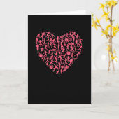 Laufendes Herz - Silhouetten für Frauen Karte (Gelbe Blume)