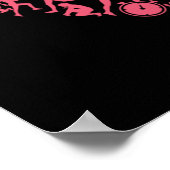 Laufendes Herz - Silhouetten für Frauen Poster (Ecke)