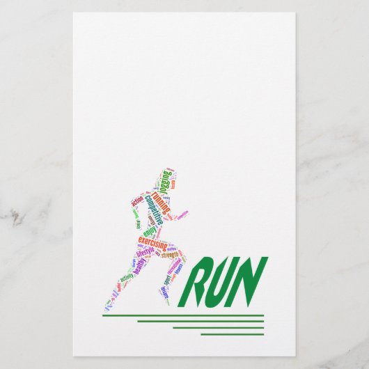 laufendes Mädchen Flyer (Vorne)