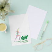 laufendes Mädchen Flyer (Vorderseite & Rückseite)
