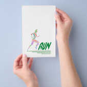 laufendes Mädchen Flyer (Handgriff)