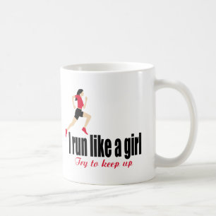 Laufendes Mädchen Kaffeetasse