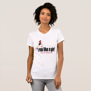 Laufendes Mädchen T-Shirt