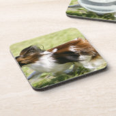 Laufendes Papillon Getränkeuntersetzer (Linke Seite)