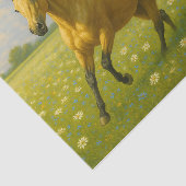 Laufendes Pferd auf Barnyard-Weide Dekorationspapi Seidenpapier (Ausschnitt)