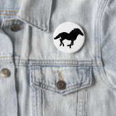 Laufendes Pferd. Button (Beispiel)