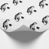 Laufendes Pferd Geschenkpapier (Ecke)