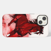 Laufendes Pferd iPhone Hülle (Rückseite (Horizontal))