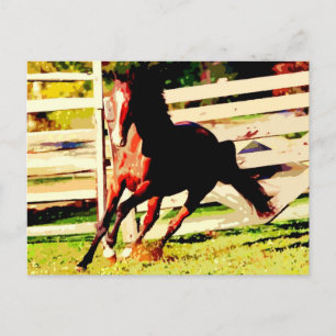Laufendes Pferd Postkarte