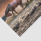 Laufendes Pferdegewebe Seidenpapier (Ausschnitt)