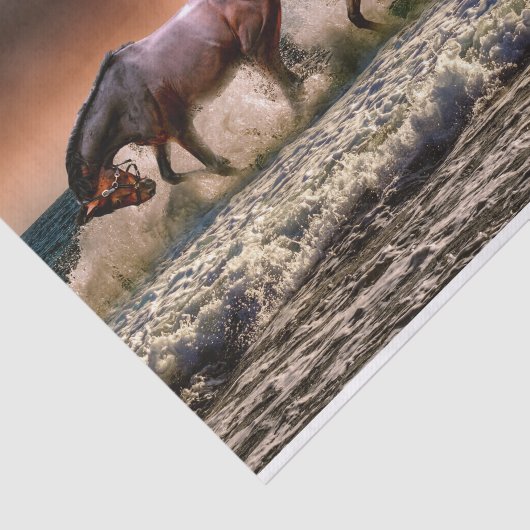 Laufendes Pferdegewebe Seidenpapier (Ausschnitt)