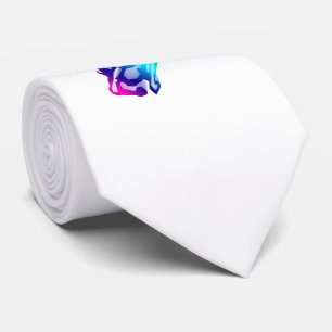 Laufendes Regenbogen-Pferd mit Bewegungs-Spur Krawatte