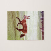 laufendes rotes Fuchs-Foto Puzzle (Horizontal)