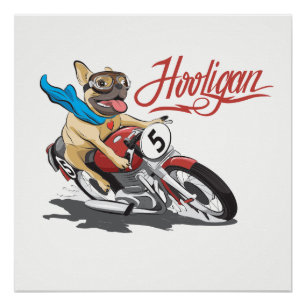 Laufendes scharf beschlagenes poster