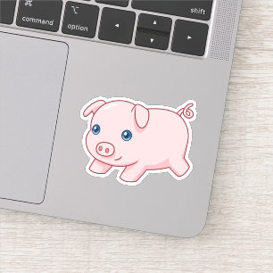 Laufendes Schwein, süßes Ferkel Aufkleber