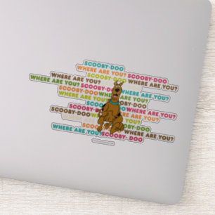 Laufendes Scooby-Doo "wo sind Sie? " Aufkleber