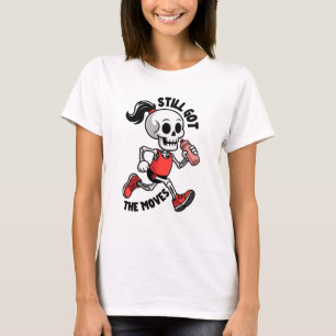 Laufendes Skelett Fitness Läufer Motivation T-Shirt