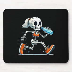 Laufendes Skelett Halloween-Kostüm Grusell-Läufer Mousepad