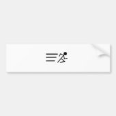 Laufendes Stickman Autoaufkleber (Vorne)