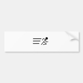 Laufendes Stickman Autoaufkleber