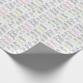 Laufendes Thema-Packpapier - eine Meile auf einmal Geschenkpapier (Ecke)