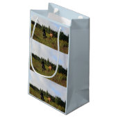 Laufendes wildes kleine geschenktüte (Rückseite Schrägansicht)