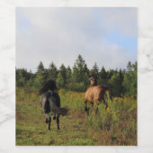 Laufendes wildes weinetikett (Einzelnes Label)
