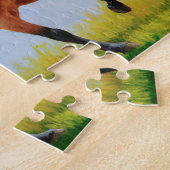 Laufendes wildes Wildleder-Pferd Puzzle (Seite)