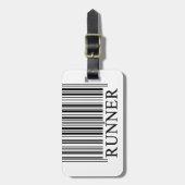 Läufer-Barcode Gepäckanhänger (Vorderseite vertikal)