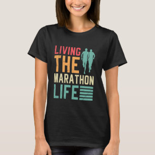Läufer, DIE DIESES MARATHONLEBEN LEBEN Lustiger Ma T-Shirt