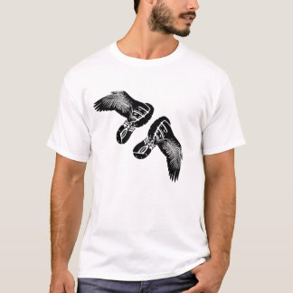 Läufer, die jugendlich der Athleten-Lauf Flügel T-Shirt