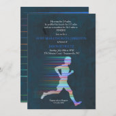 Läufer-Einladung Einladung (Vorne/Hinten)