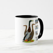 Läufer-Enten-Weg hoch Tasse (VorderseiteRechts)