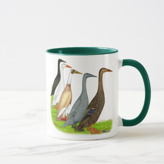 Läufer-Enten-Zusammenstellung Tasse (Rechts)