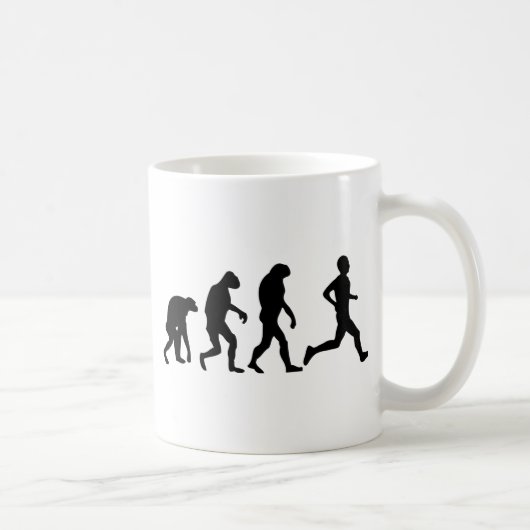 Läufer-Evolutionsikone Kaffeetasse (Rechts)