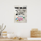 Läufer Gehirn Poster (Küche)