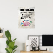Läufer Gehirn Poster (Heimbüro)