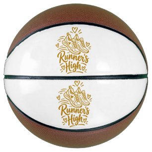 Läufer-Hoch Cute Running Lover Geschenk Basketball