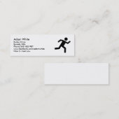 Läufer - laufend mini visitenkarte (Vorne/Hinten)